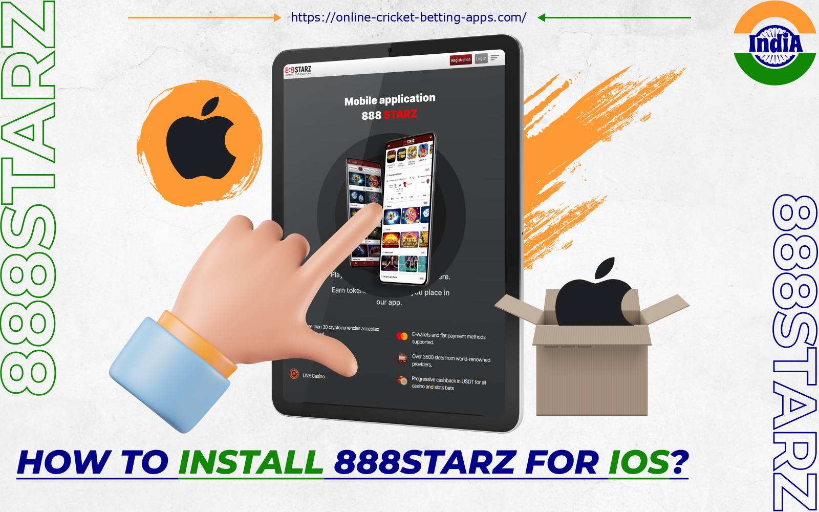 After installing the 888starz app on iOS, players from India will be able to play anywhere and anytime