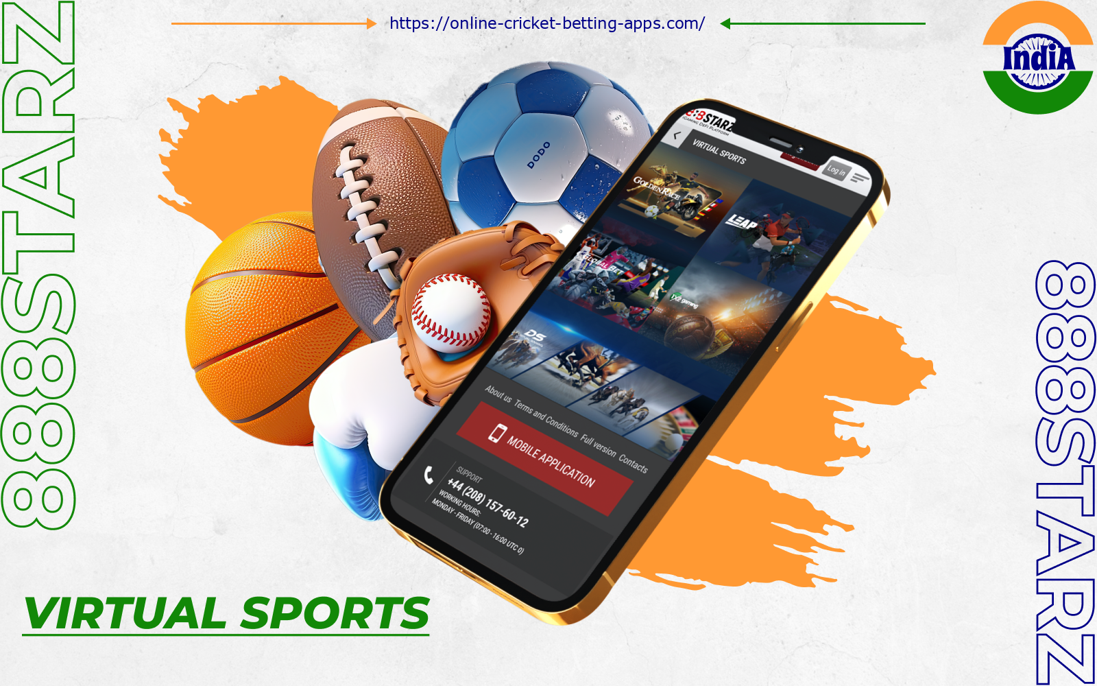 888 starz apk users from India can bet on virtual matches