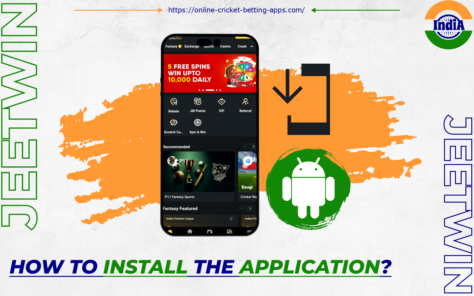 After installing the Jeetwin app, players from India can log in to their account and start playing