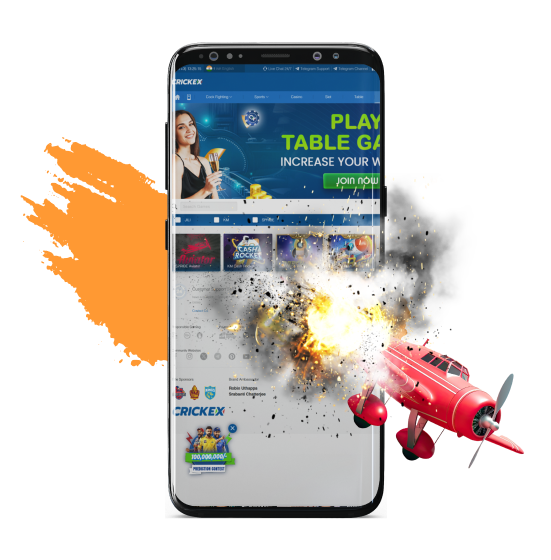 Crash is a popular genre of games at Crickex Casino