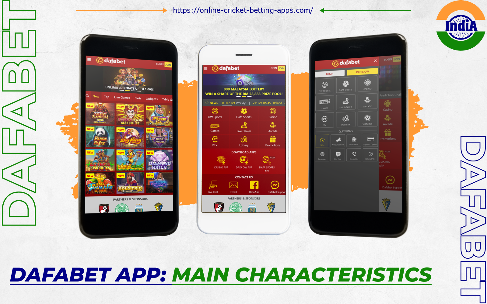 Dafabet India app has a wide range of options for betting or casino games and works as fast as possible