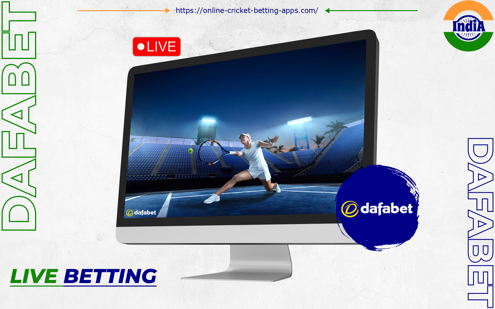 The Dafabet app has all the features to make Indian users comfortable with live betting