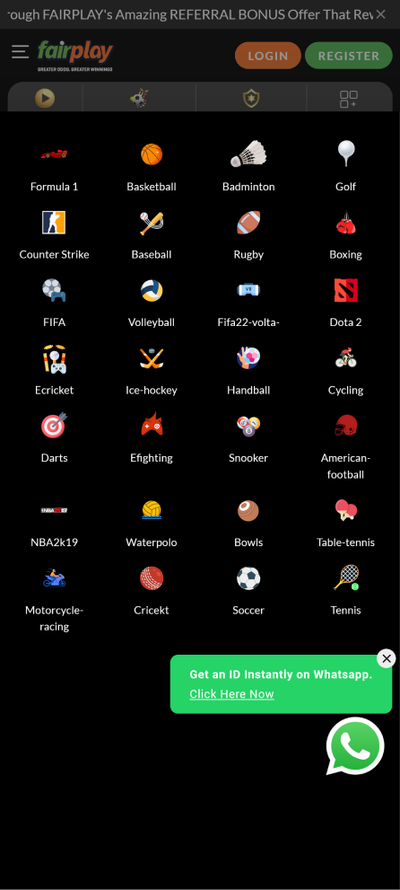 Screenshot of navigating through all the entertainment on the Fairplay app