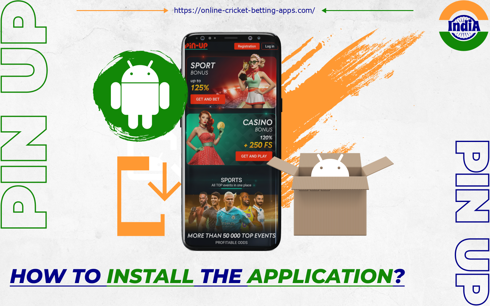 After downloading the Pin Up APK file, players from India can install the app on their smartphone