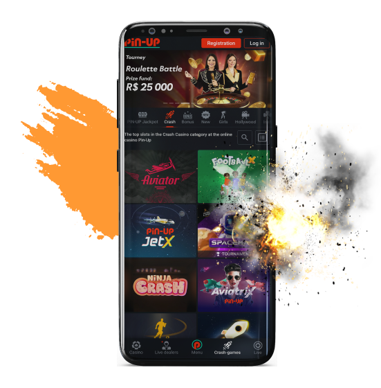 Pin Up casino apk offers Indian users a plethora of games of the young but popular Crash genre