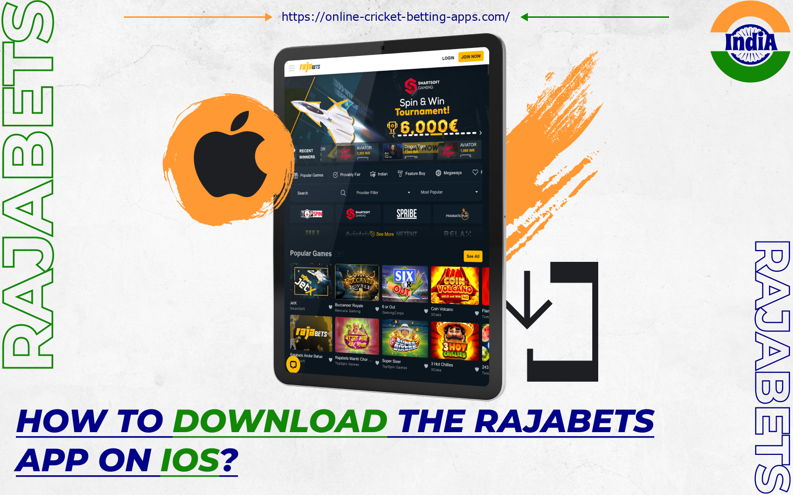 After downloading the Rajabets app for Apple devices, Indian bettors will be able to play casino games and bet on cricket