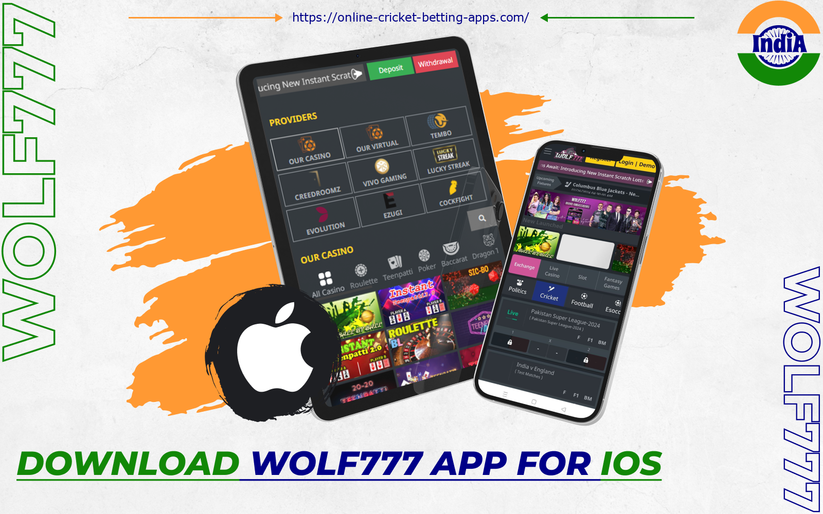 Wolf777 India Casino has a handy iOS app with all the features of the site