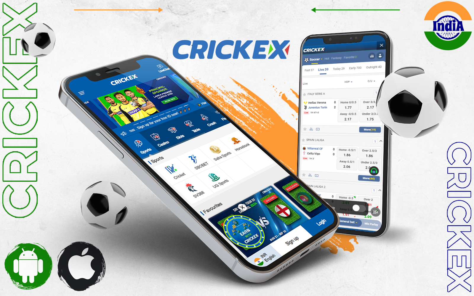 India's best soccer betting app Crickex