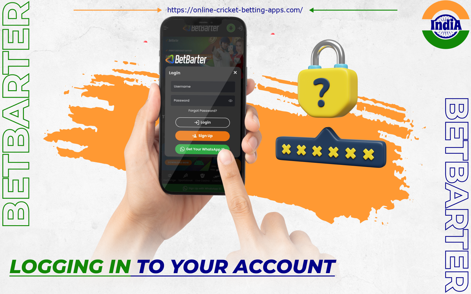 Indian players who have already registered can log in to the Betbarter app after installing it