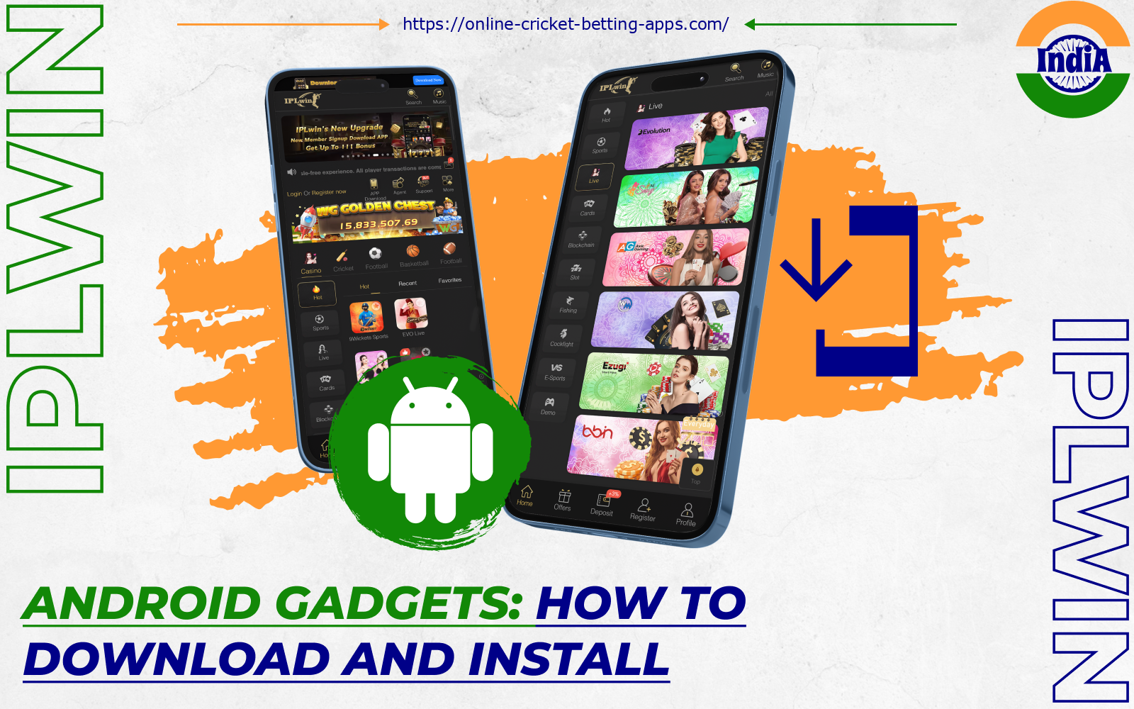 After installing the IPLwin app on Android, players from India will be able to bet on sports and play games at any time