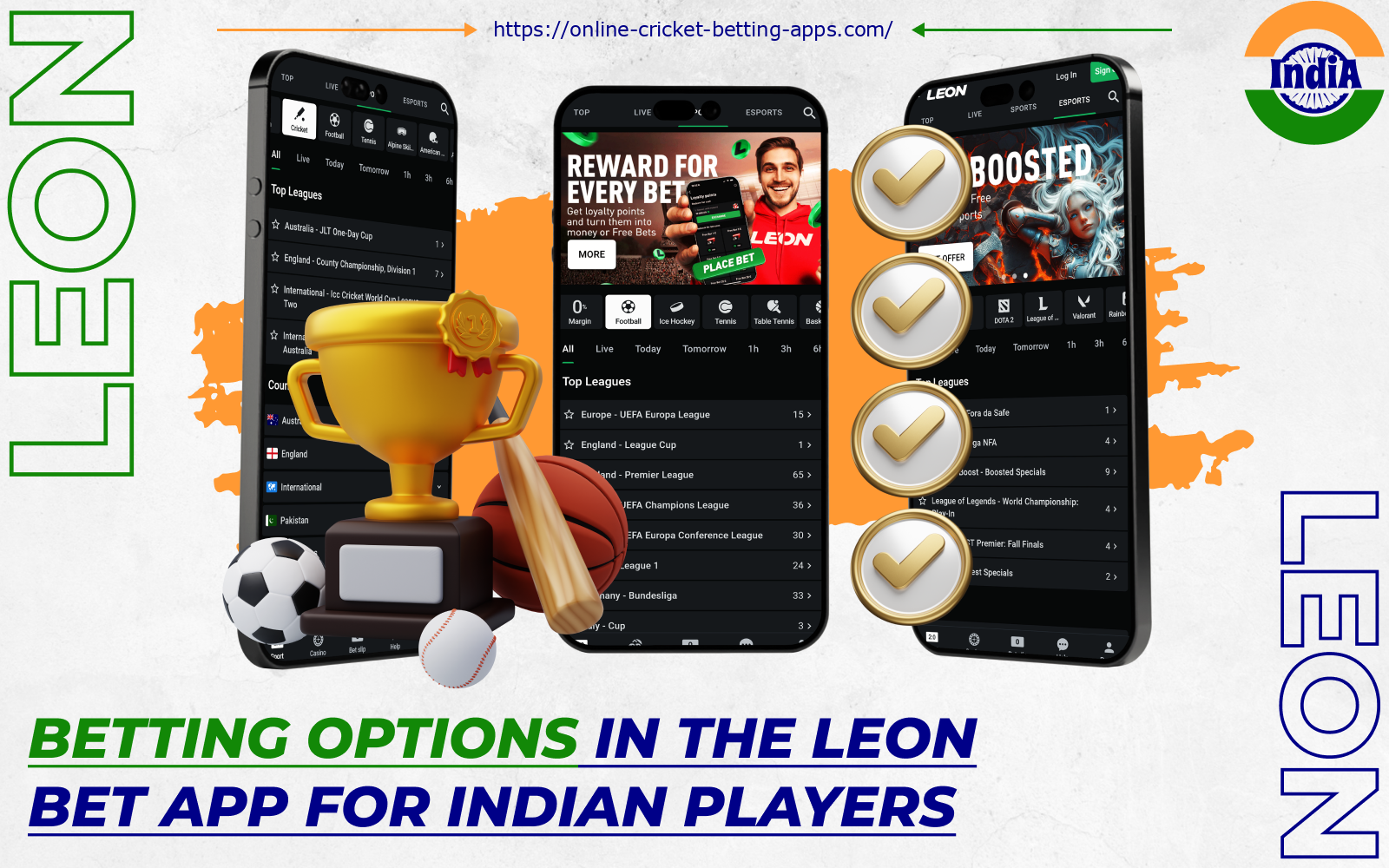 The Leon Bet mobile app provides Indian players with plenty of betting opportunities