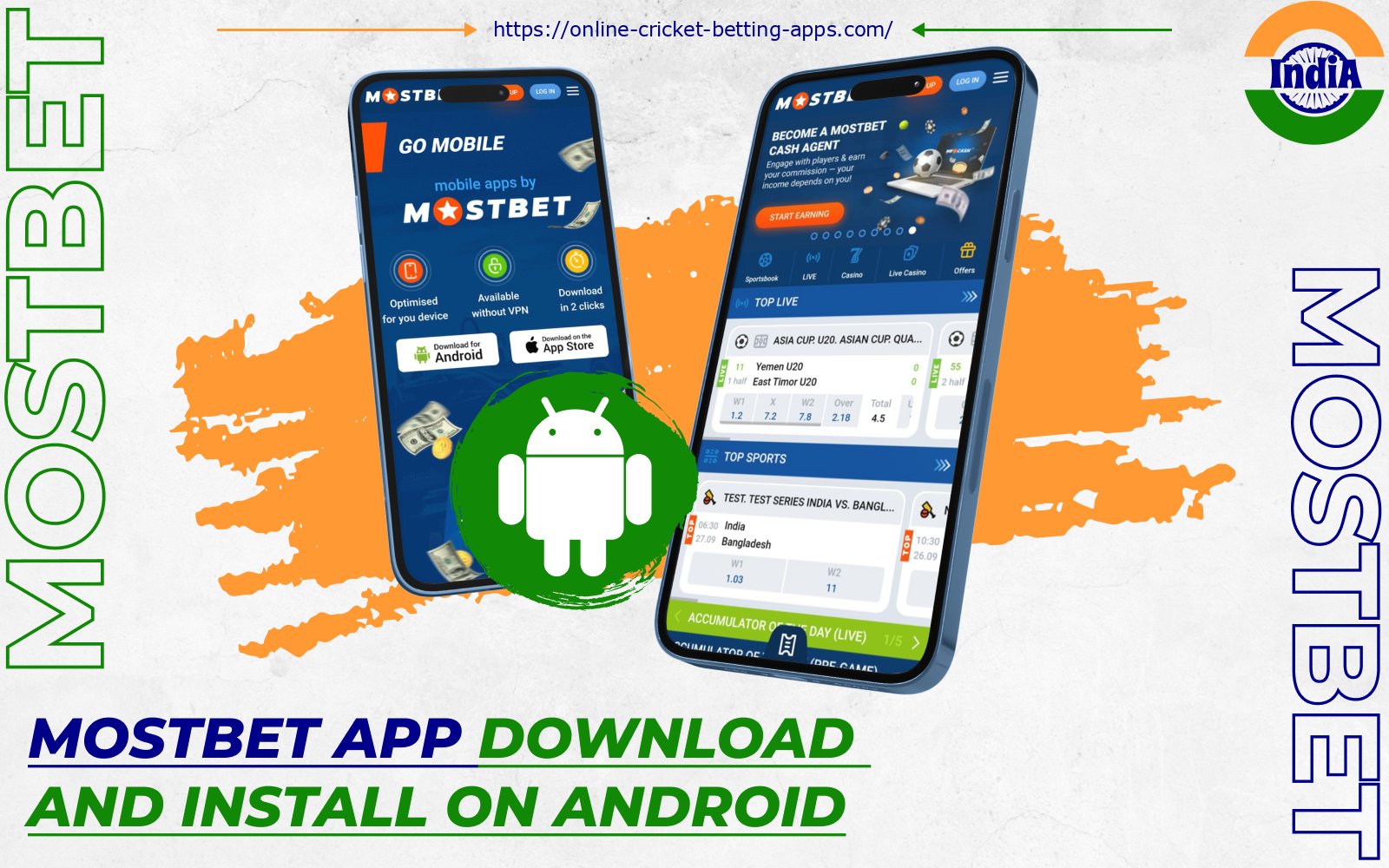 After installing the Mostbet app on Android, players from India will be able to bet on sports and play casino games anywhere