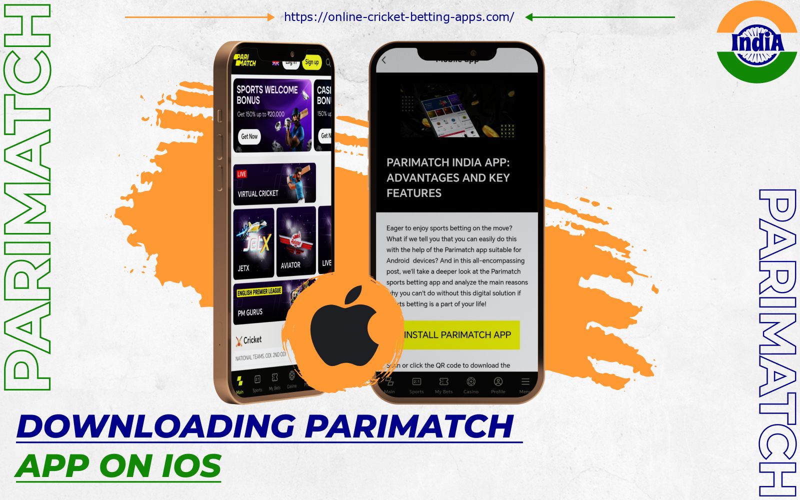 After installing the Parimatch app on iOS, players from India will be able to bet on cricket and play casino games at any time