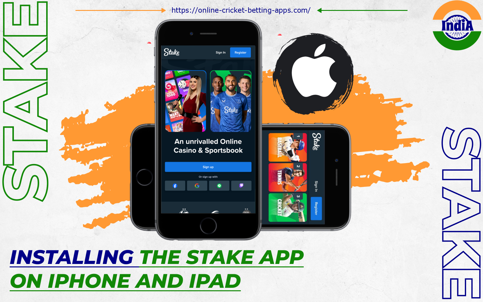 After installing the Stake app on iOS, players from India will be able to bet on cricket and play casino games at any time