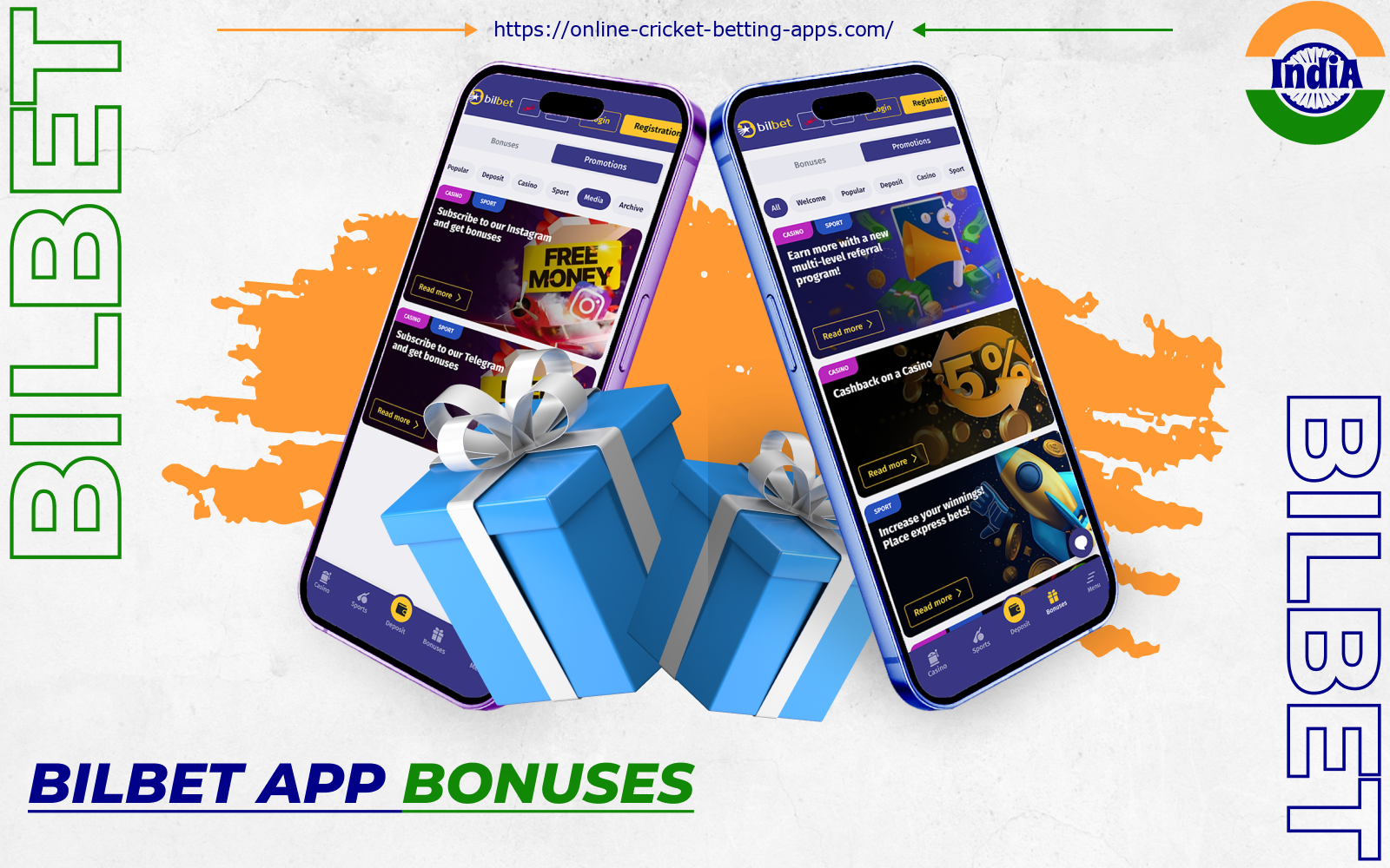 Bettors from India can participate in numerous promotions by topping up their bankroll and completing various tasks on the Bilbet app