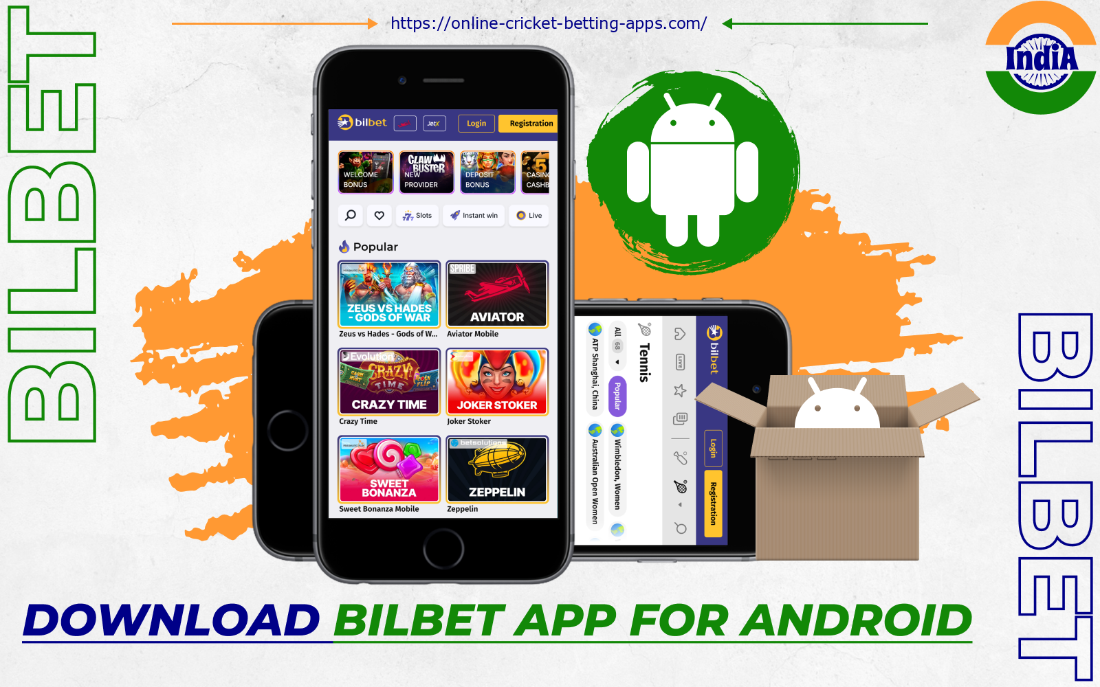 The Bilbet mobile app for Android users supports the complete operation of the bookmaker and casino