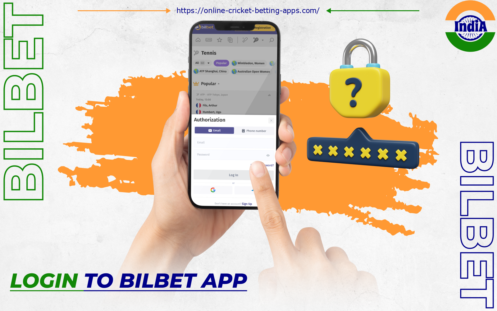 After logging into a Bilbet account, Indian players can start betting on sports and playing games