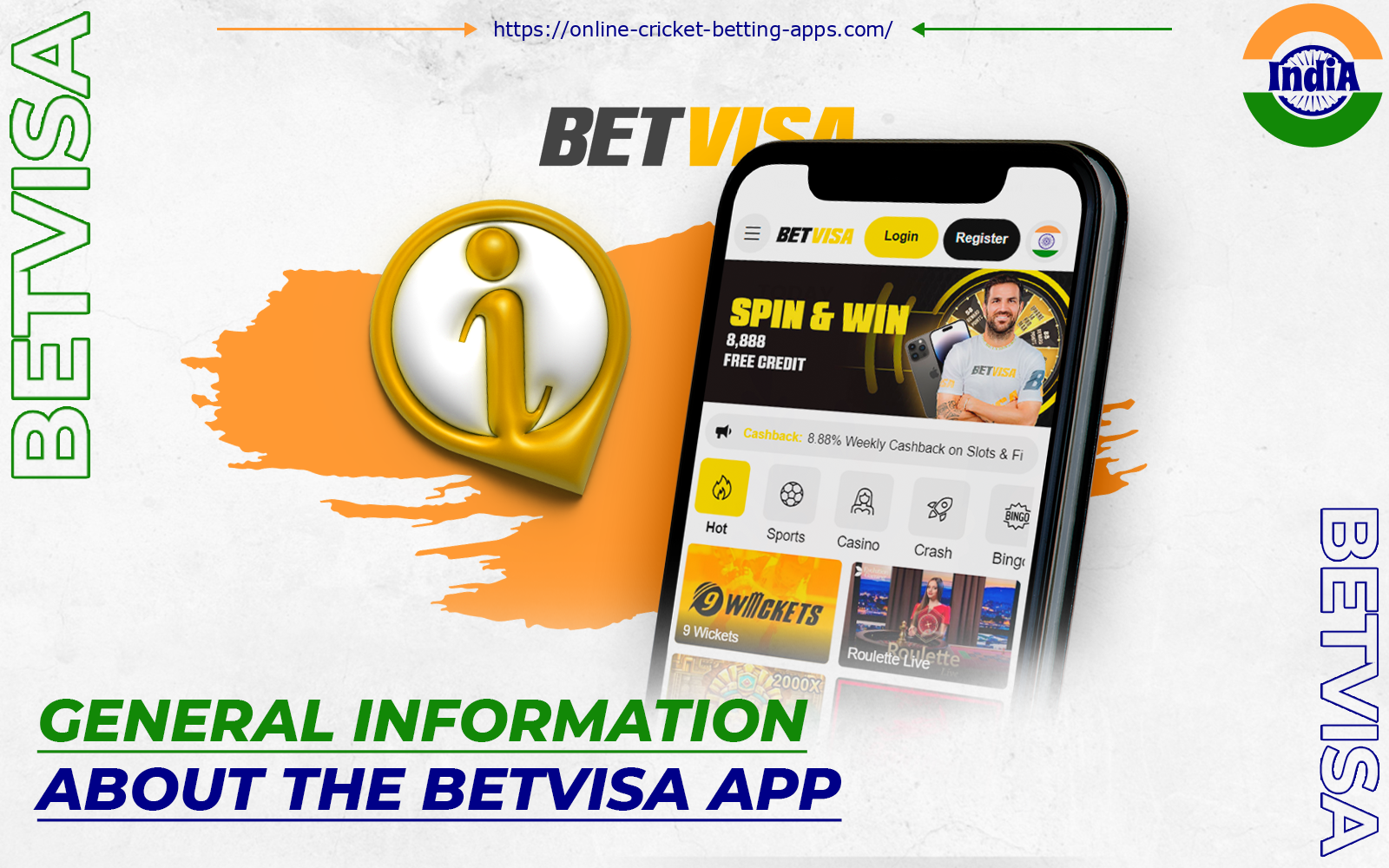 The Betvisa app provides quick access to betting and to the casino