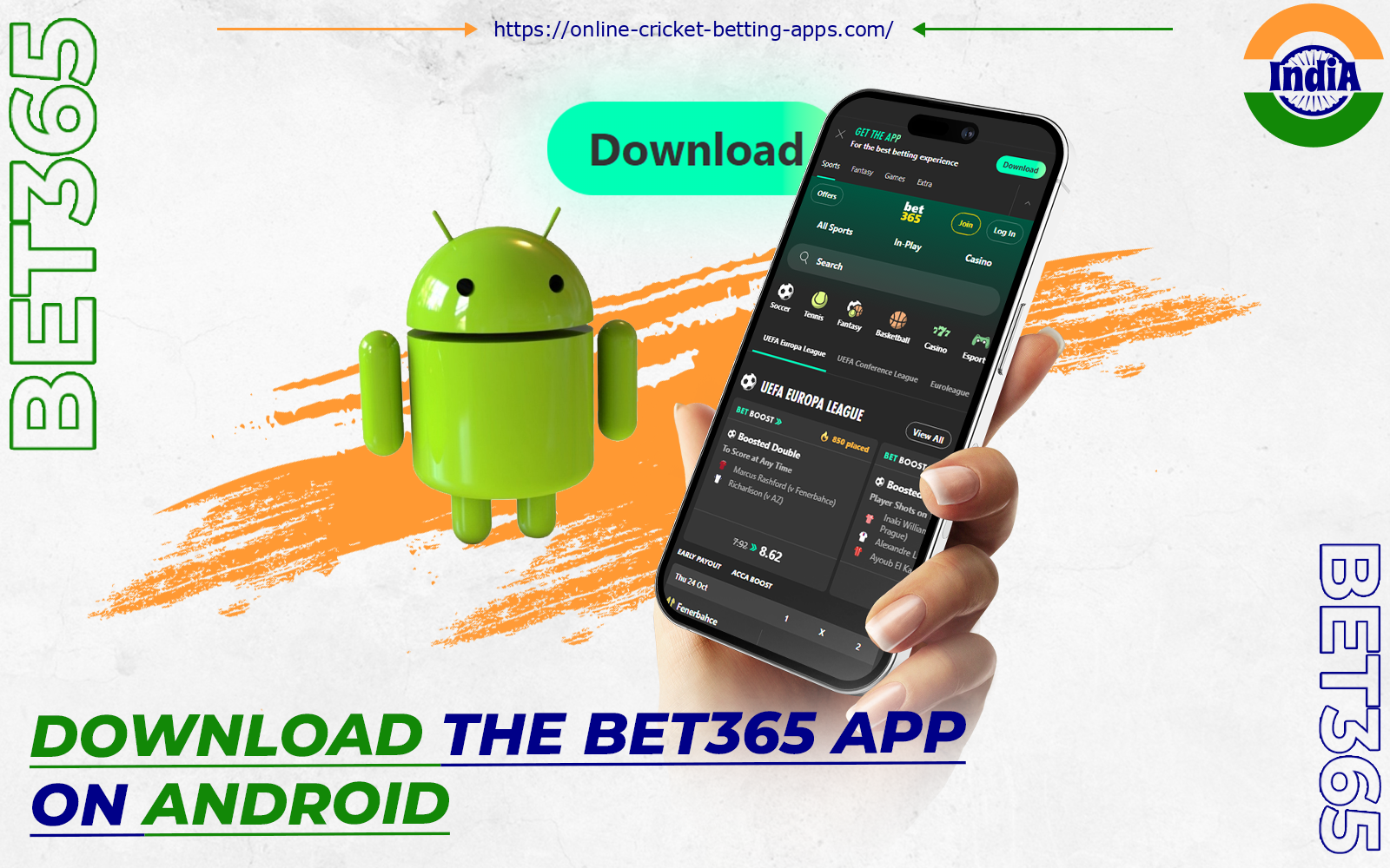 Online casino bet365 allows you to bet from Android