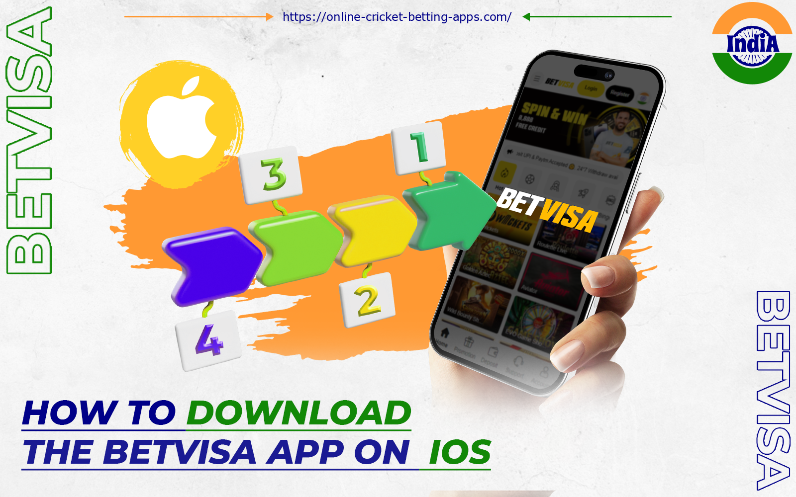 You can download the Betvisa app on iOs