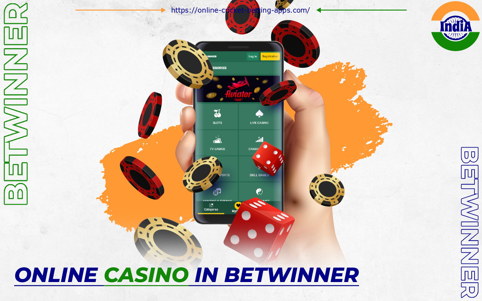 Betwinner has an online casino in the Betwinner app