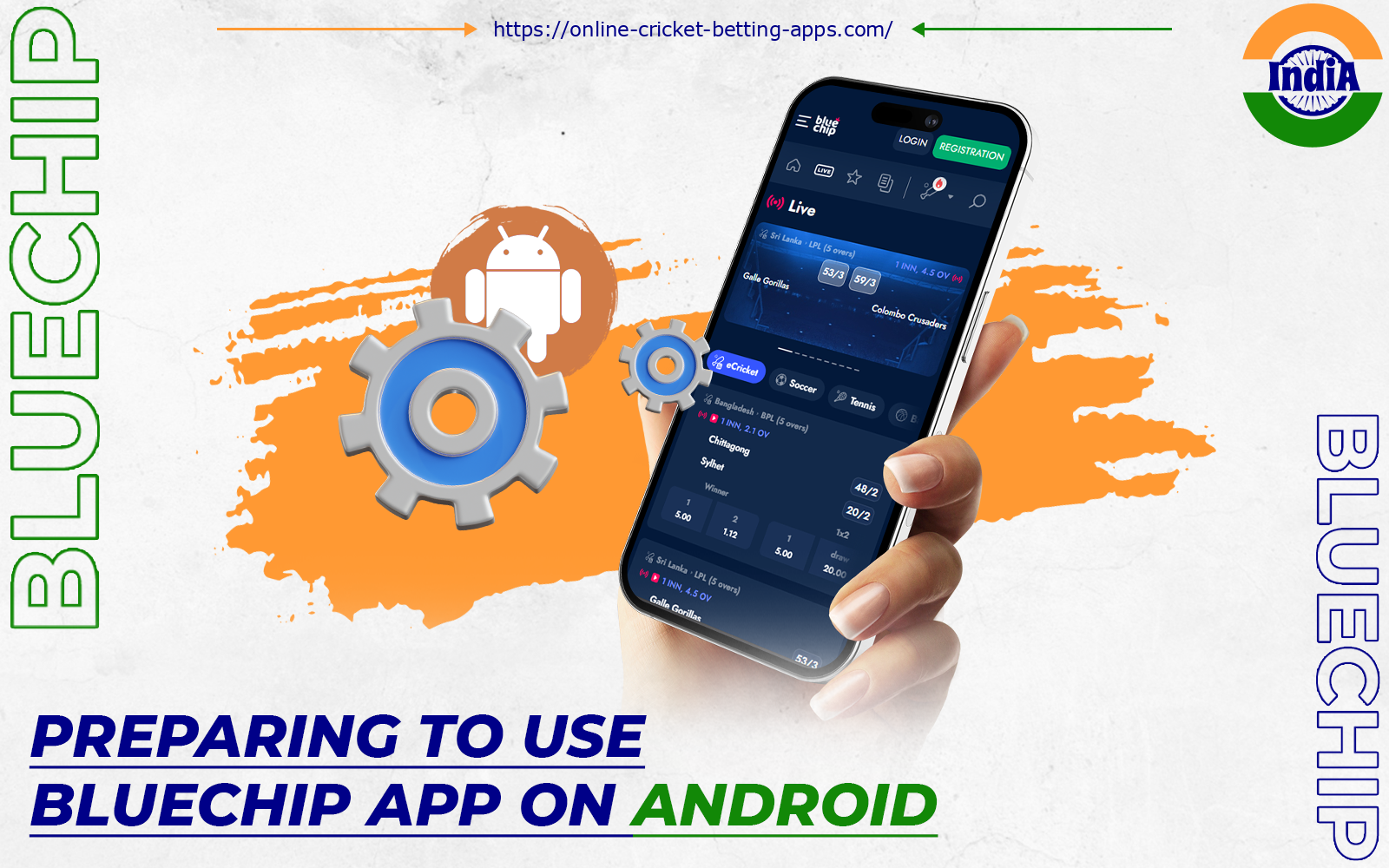 You can download the Bluechip app to your Android