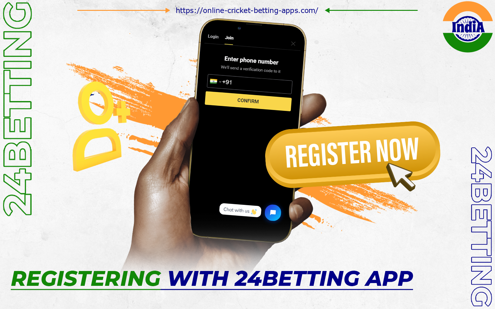 You need to create an account at 24 betting