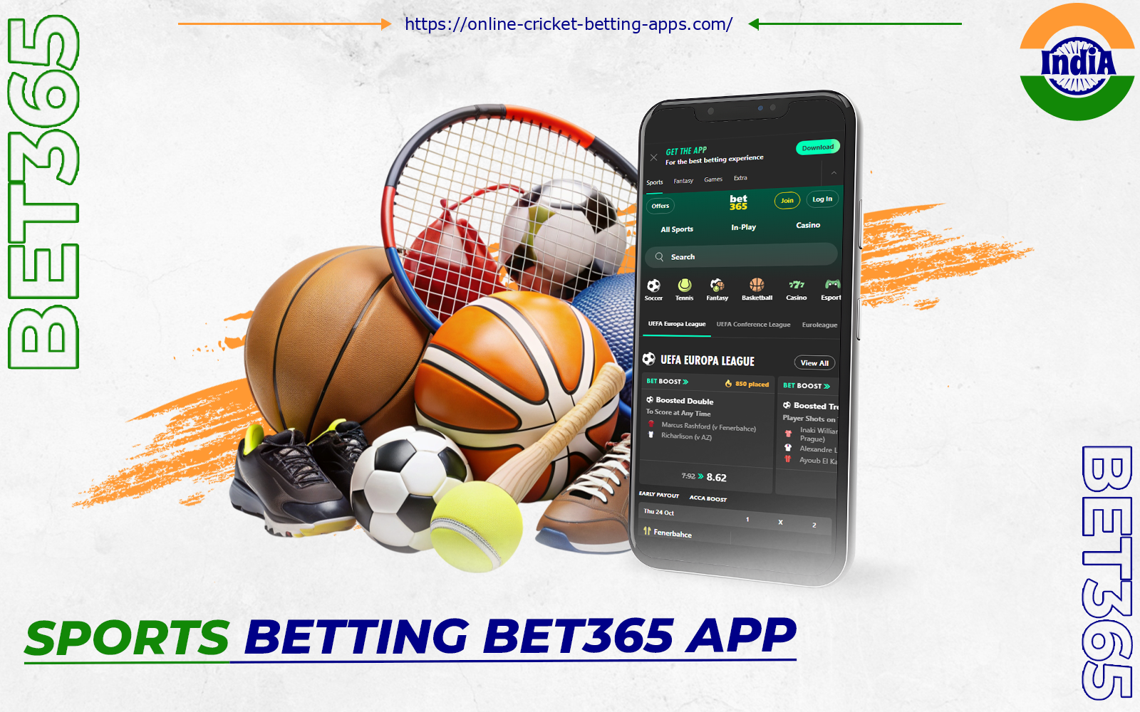 The bet365 India app is great for betting on a variety of sports