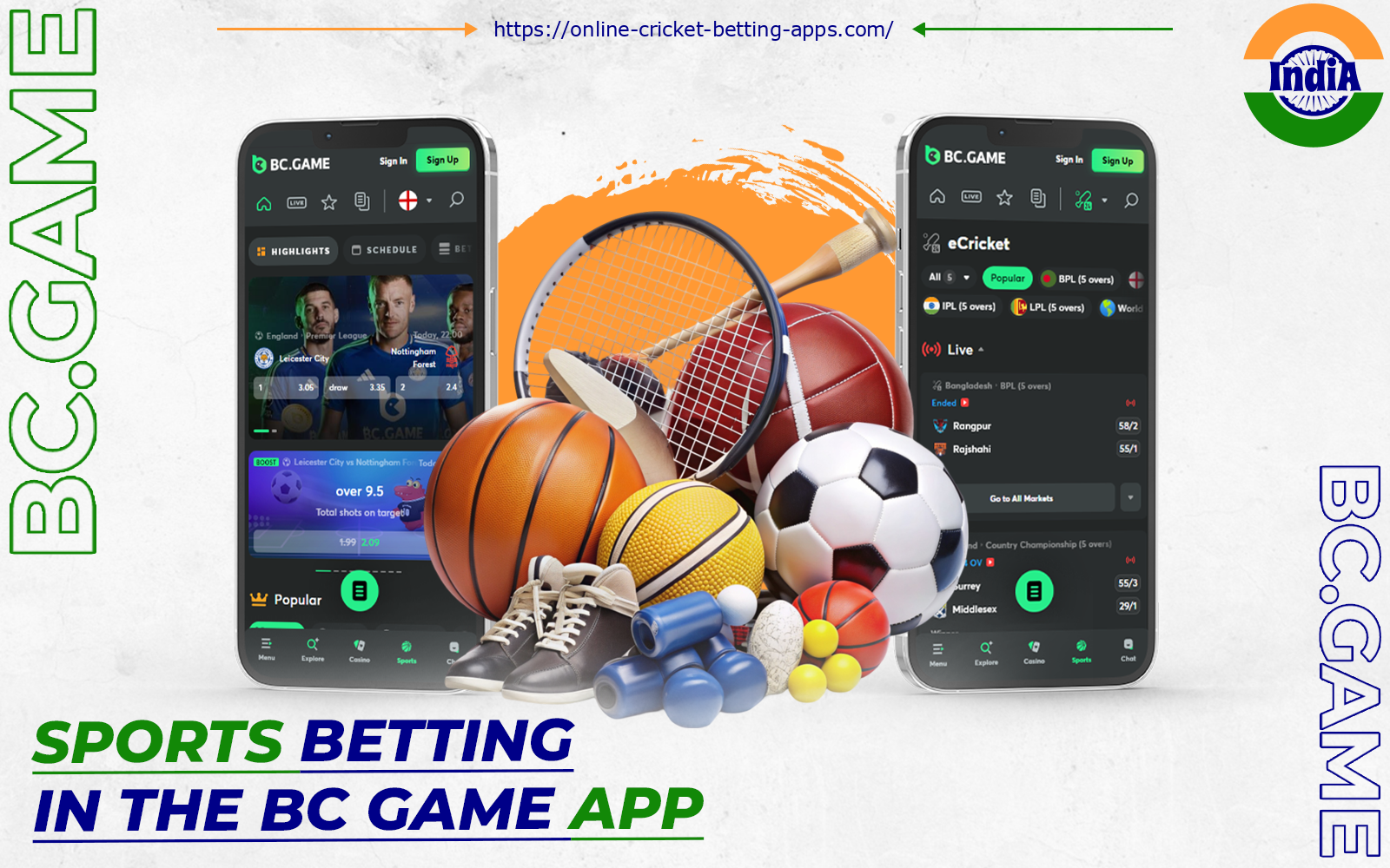 The BC.Game betting app offers players access to sports betting