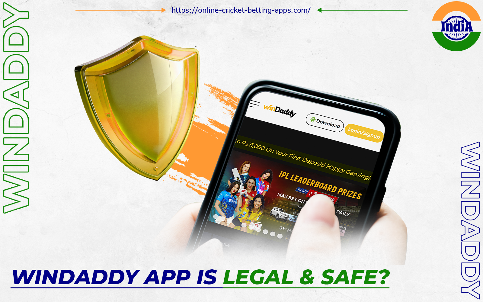 The WinDaddy app is completely secure and works legally