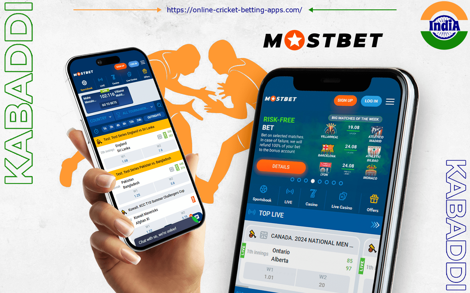 Mostbet best kabbadi betting app in India