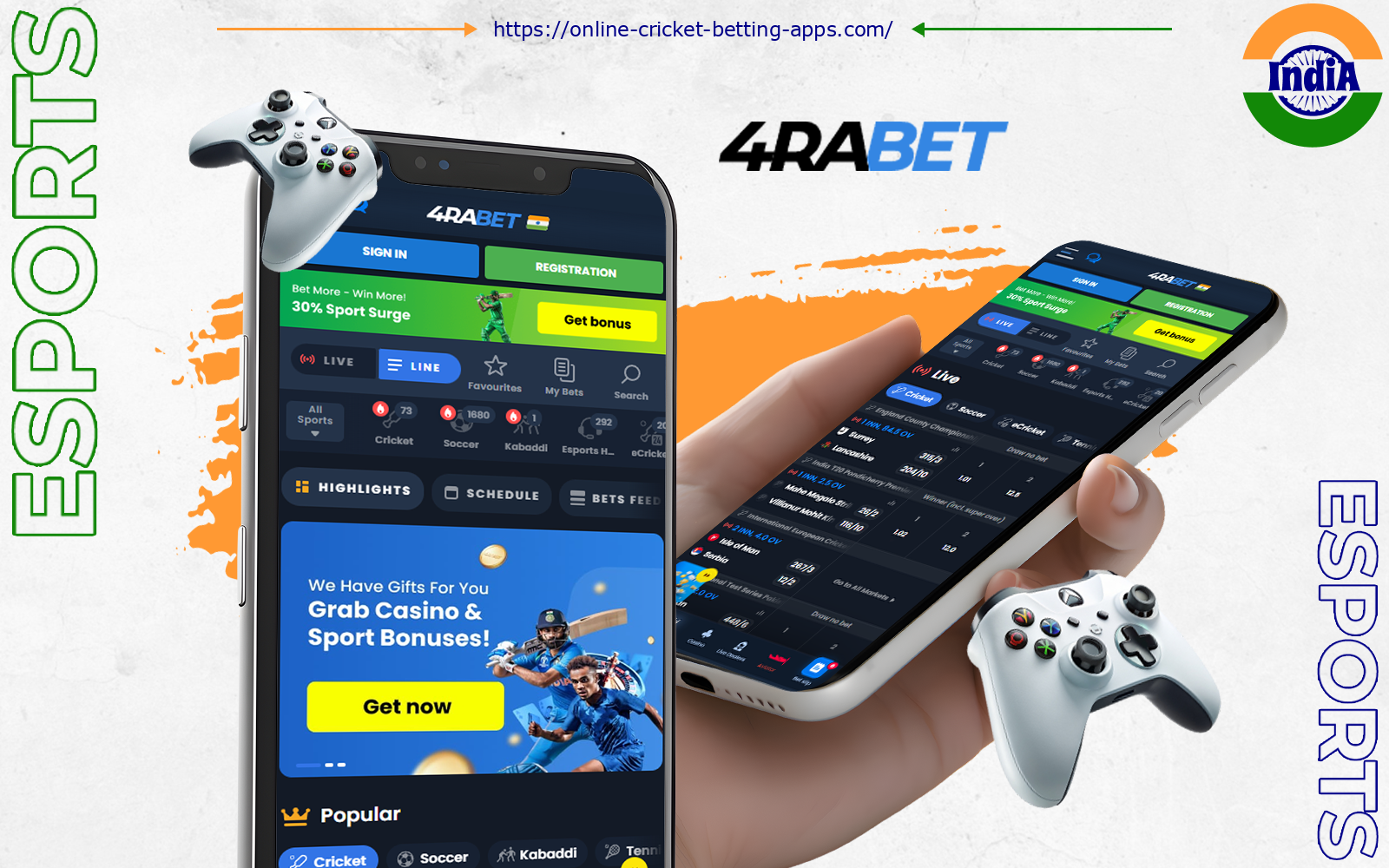 4rabet best cyber sports betting app in india