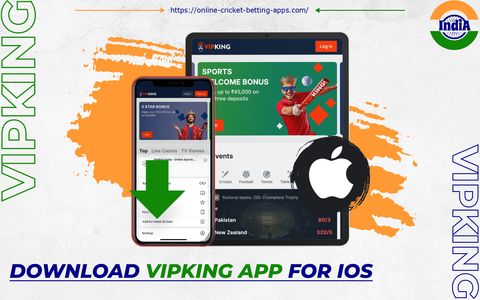 After installing the Vipking iOS app, players from India will have full access to all casino features